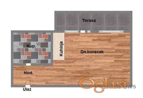 Garsonjera od 29m2 - Bulevar patrijarha Pavla