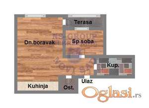 Dvosoban stan na Telepu,41m2