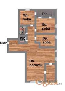 Četvorosoban stan na Novom Naselju, Bistrica 92m2