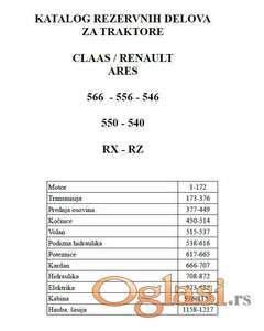 Claas Ares 566-556-546  550-540 RX / RZ Katalog delova