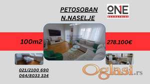 Predstavljamo vam luksuzan petosoban duplex od 100m2u lepom i mirnom delu Novog Naselja.