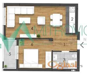 Nov jednoiposoban stan na Telepu – 43m²