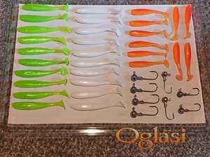 Varalice silikonci i jig glave za pecanje ribolov