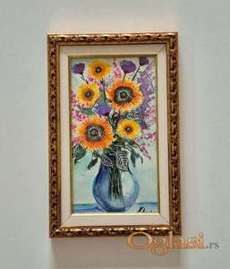 Akvarel - Vaza sa cvecem 3.