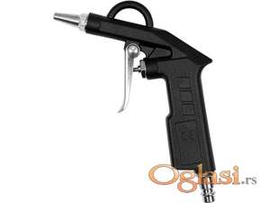 Pištolj za izduvavanje 1/4 dizna 2 mm   Pneumatski priključak: 1/4 "  Radni pritisak : 1,2-3 bar  Pištolj za izduvavanje se koristi za čišćenje prljave površine strujom komprimovanog vazduha.  parametri    Pritisak [bar]: 1,2-3 bara  Pakovanje: klizna kartica  Veličina mlaznice [mm]: 4 mm  Brza veličina spojnice [in]: 1/4 "  Novo i ne korišćeno   Ukoliko zelite da porucite Posaljite poruku  1 Ime i prezime 2 Ulica i broj 3 Mesto i postanski broj 4 Broj telefona za kontakt
