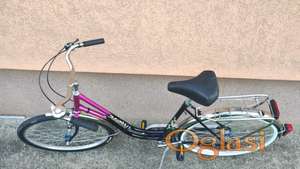 Bicikl Prophete 26", 3 brzine, ljubicasto-crna