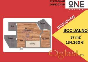 Dvosoban stan u izgradnji