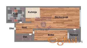 Dvosoban stan u izgradnji na Somborskom Bulevaru