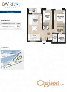 BW RIVA – Trosoban stan sa pogledom ka reci | 78,37 m² ID#1980
