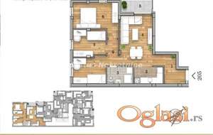 Na prodaju četvorosoban stan – 69,13 m², Novi Sad