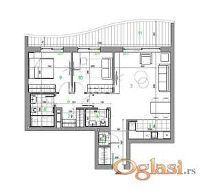 Blok 65, BEL MONDO, izdavanje, nov, p. prostor 88m2 ID#10634