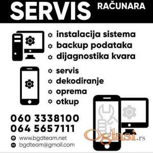 Servis racunara instalacija online podrska besplatan dolazak 24h