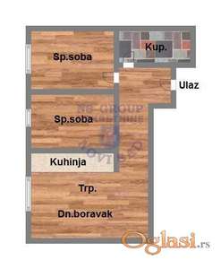 50m2 Telep, dvosoban stan u izgradnji