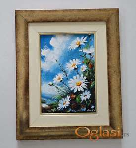 Cvetni trenutak leta - akril na platnu.