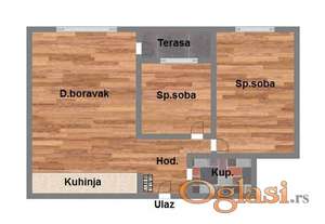 Dvoiposoban 59m2 Telep