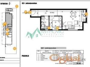 Adice odličan jednoiposoban stan u izgradnji 
