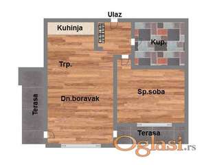 Odličan dvosoban stan u izgradnji