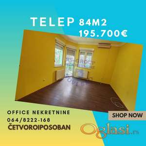 Četvoroiposoban na Telepu - 84m2 !