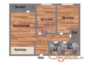 Trosoban 63m2 Bulevar Patrijarha Pavla