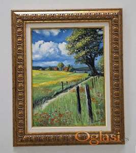 Ulje na platnu - Seoski raj, prelepa slika!