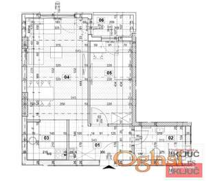 DETELINARA, 43m2, Dvosoban sa pdv