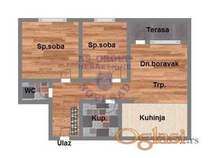 Trosoban u izgradnji! TOP lokacija!