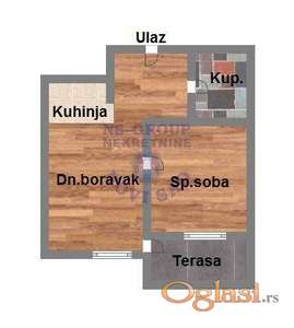 Dvosoban stan na Podbari,43m2