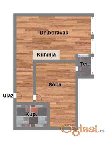 Dvosoban stan kod Sajma