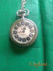 stari sat rulamar sa srebrnim lančićem- navijač