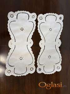 Prodajem šustikle beli vez, ručni rad, Novi Sad