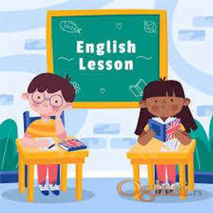 Student drži časove engleskog jezika, priprema decu za kontrolne zadatke