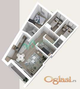 NA PRODAJU - Troiposoban stan na Podbari, mogućnost povrata PDV-a 