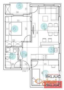 PETROVARADIN, 54m2, Dvoiposoban sa pdv