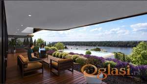 Nad Dunavom, Kip, Popovica, Sremska Kamenica -- OSAM stanova -- nepregradiv pogled na celi Novi Sad, Dunav, Tvrđavu - cene sa PDV