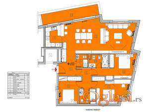 Prodajemo 4.0 stan, Džordža Vašingtona , Botanička bašta 127m²