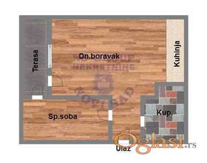 Dvosoban stan u novogradnji, 40m2