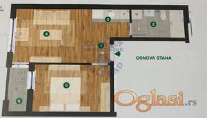 Dvosoban stan u izgradnji na Telepu