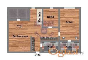 Dvoiposoban stan u lux vilama, Popovica