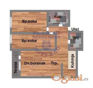 Trosoban stan na Telepu, 67m2