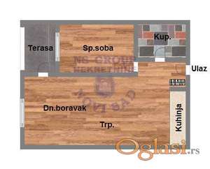 Dvosoban stan u izgradnji