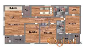 četvorosoban stan, 93m2, Petrovaradin