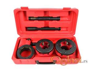 Set Nareznice za cevi za vodu   Za navoje cevi     Uključene su 5 nareznica    Rucka sa nastavkom  Dimenzije nareznice :  1,5  2  2-delni hidraulicni narezac na cevi,1.1/2 i 2    Novo i ne korišćeno    Ukoliko zelite da porucite 1. Ime i prezime 2. Ulica i broj 3. Postanski broj mesto 4. Kontakt telefon