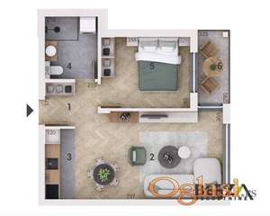 DVOSOBAN STAN U IZGRADNJI NA ADICAMA, POUZDAN INVESTITOR