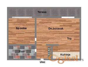 Jednoiposoban stan od 37m2-izgradnja u Sremskoj Kamenici!