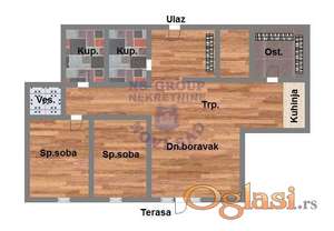Na prodaju odlican trosoban stan na Telepu!