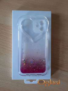 Maska futrola za iPhone 12 Sparkly Heart pink
