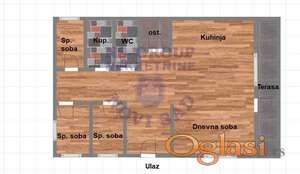 Odličan troiposoban stan na Adicama!