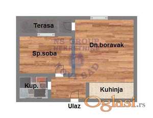 Dvosoban stan u izgradnji-Telep!