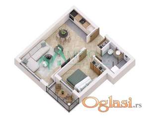 Urbana vila, odlična lokacija, 45m2, obezbeđen parking 