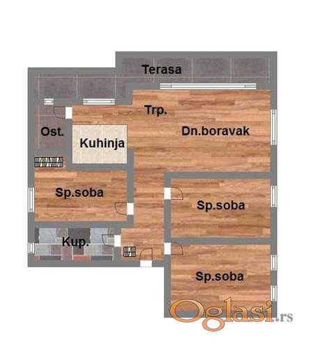 Odličan troiposoban stan u Veterniku!